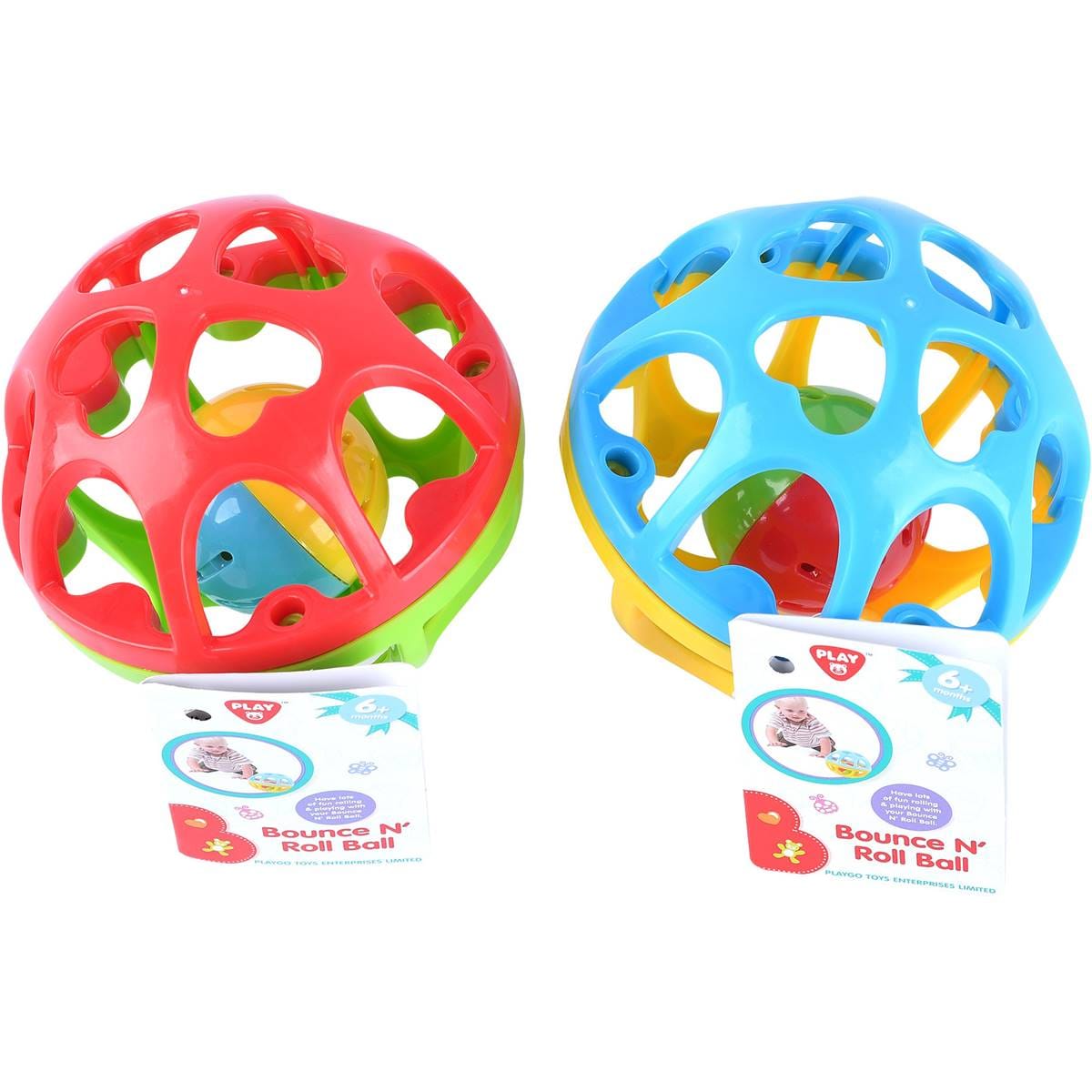 Playgo Bounce N' Roll Ball Assorted Each Woolworths
