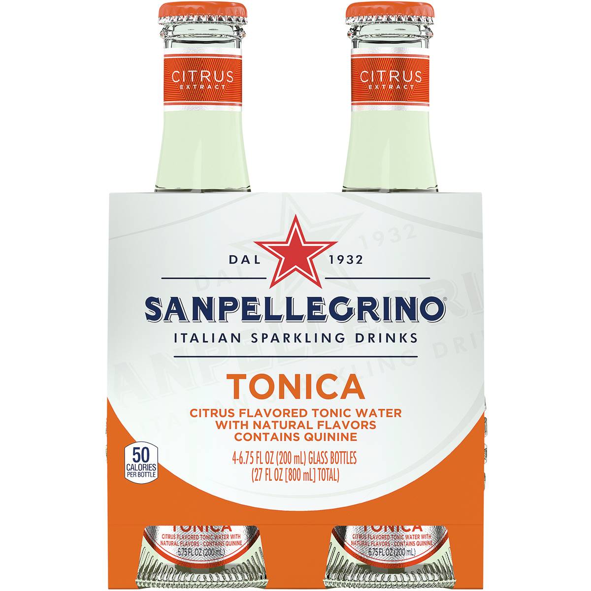 Sanpellegrino Tonica Citrus Flavoured Tonic Water 200ml X4 Pack ...