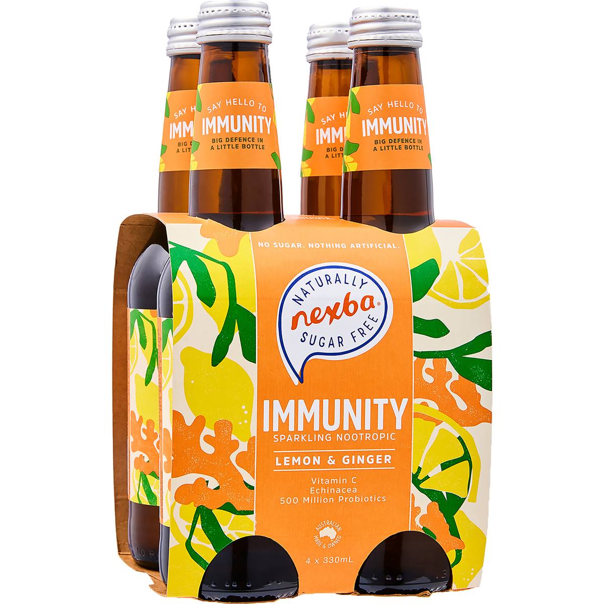 Nexba Lemon & Ginger Immunity Naturally Sugar Free Nootropic