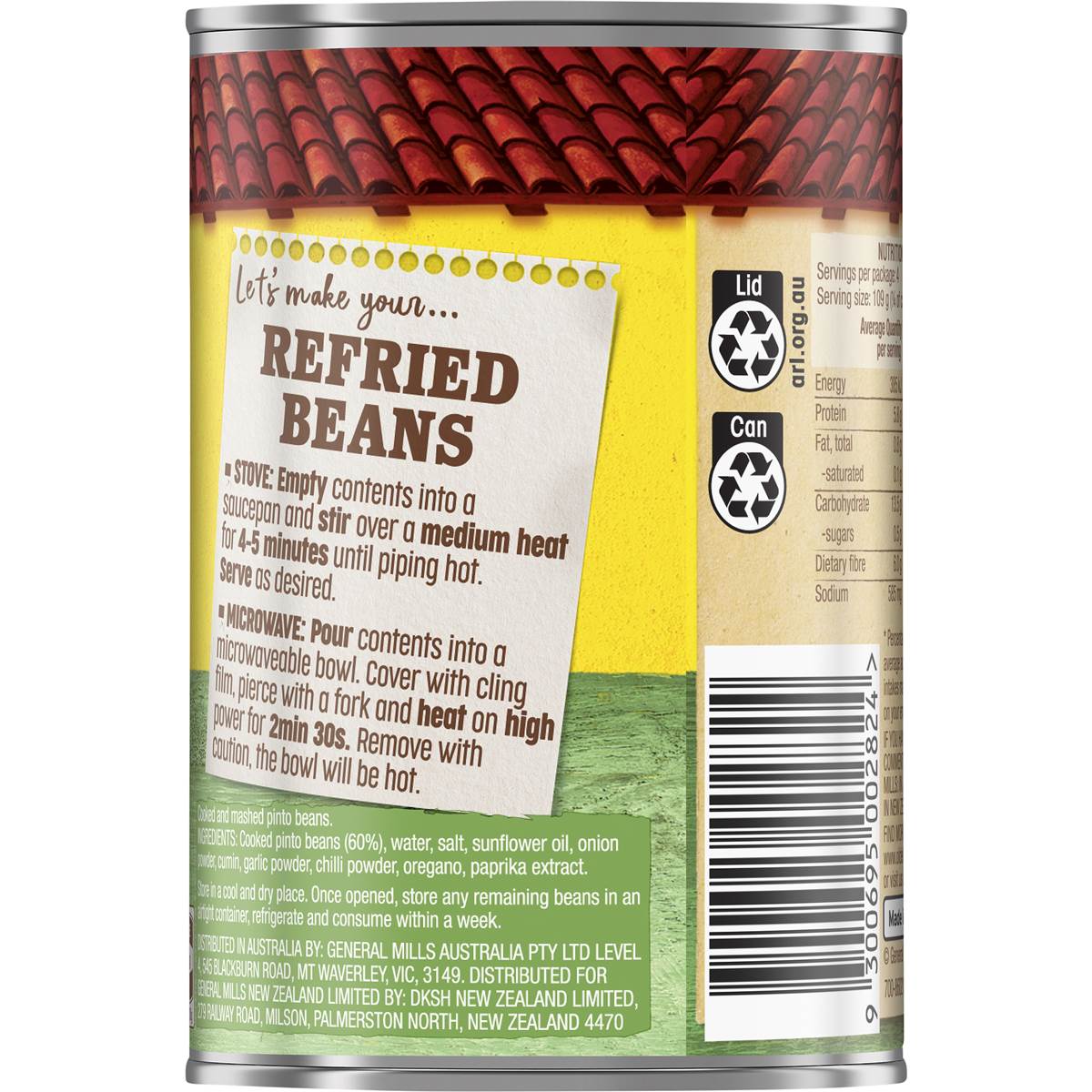Old El Paso Refried Beans 435g Woolworths