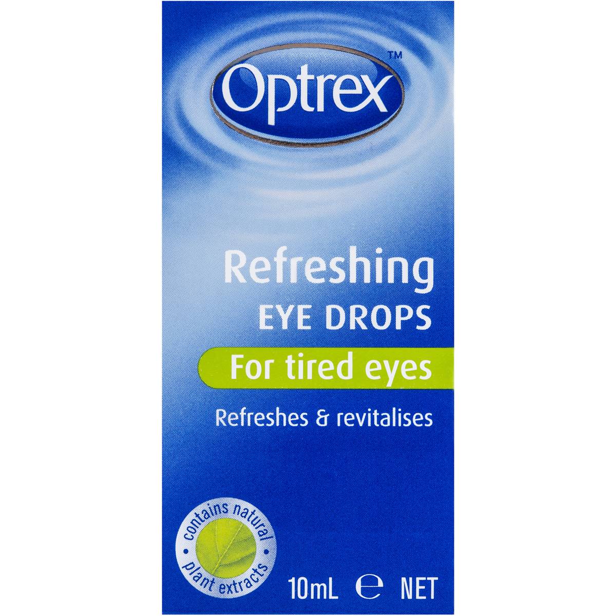 Optrex Refreshing Eye Drops Tired Eyes 10ml Woolworths 8282