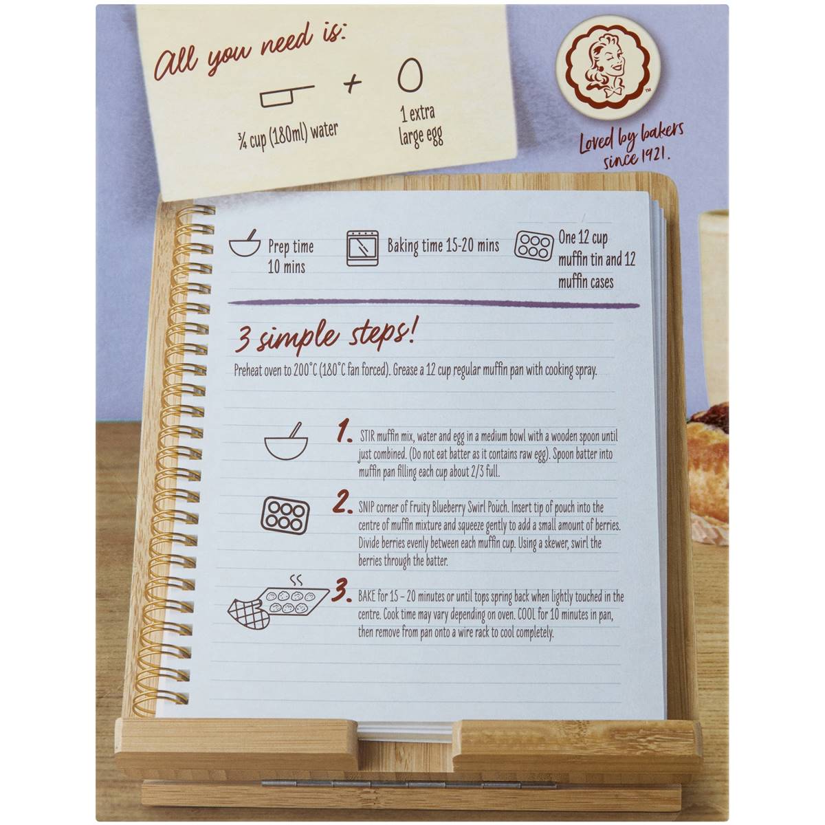 Betty Crocker Blueberry Low Fat Muffin Mix Muffin Mix 500g Woolworths