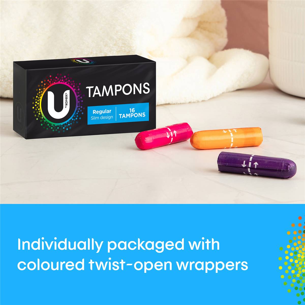 U By Kotex Tampons Regular Regular 16 Pack Woolworths