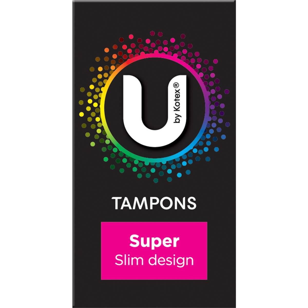 U By Kotex Tampons Super Super 16 Pack Woolworths
