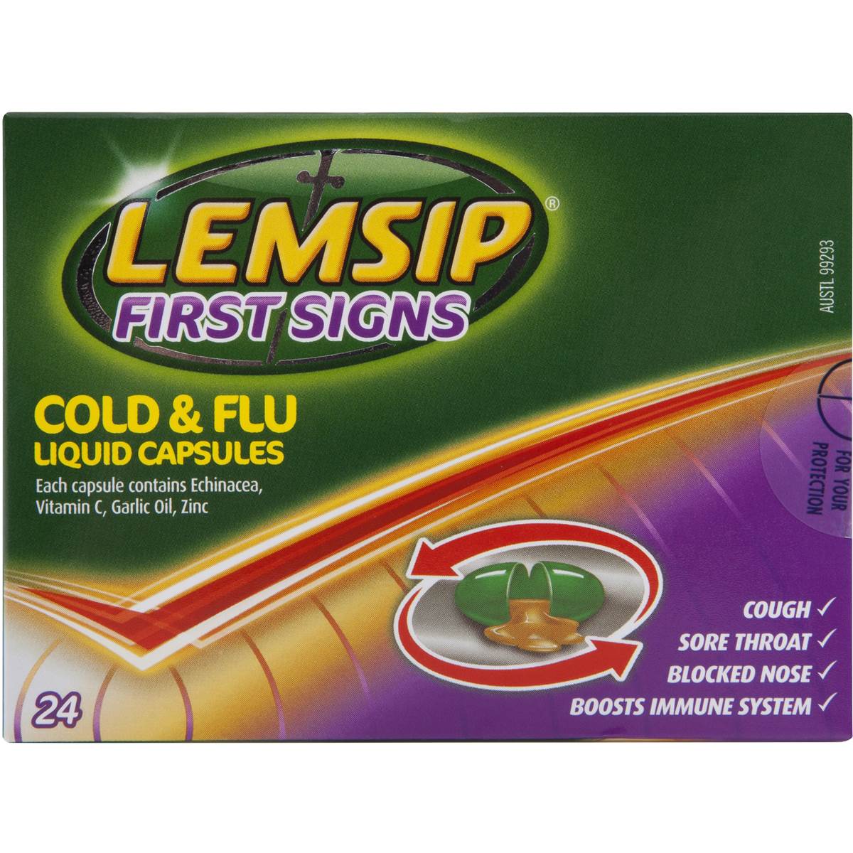 Lemsip Capsules Liquid 24pk Woolworths