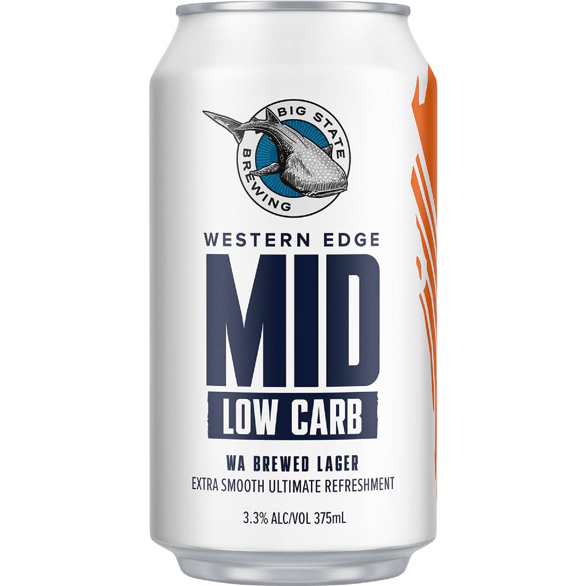 Big State Brewing Co Western Edge Mid Low Carb Beer Can 375ml Woolworths