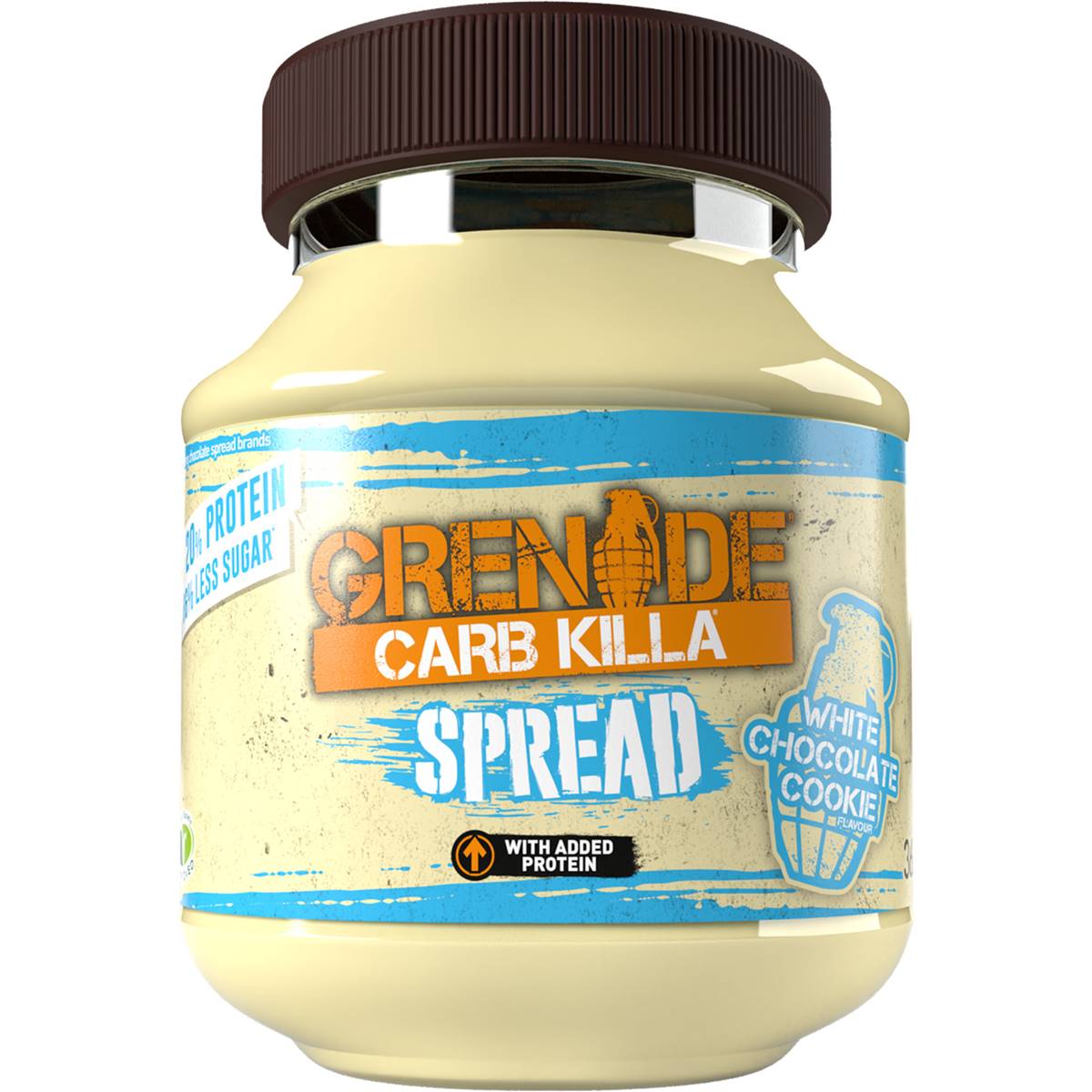 Grenade White Choc Cookie Spread White Chocolate 360g | Woolworths