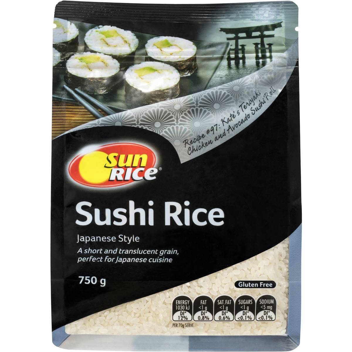 Sunrice Japanese Style Sushi Rice 750g Woolworths
