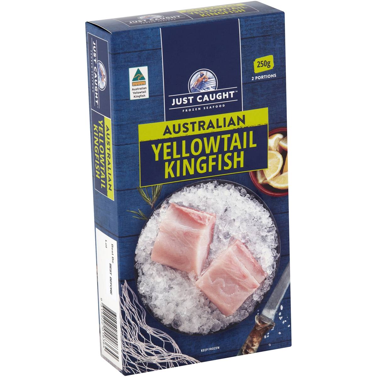 Just Caught Frozen Australian Yellowtail Kingfish 250g Woolworths