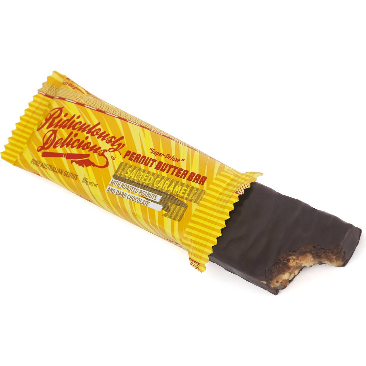 Ridiculously Delicious Peanut Butter Salted Caramel Bar 50g Woolworths