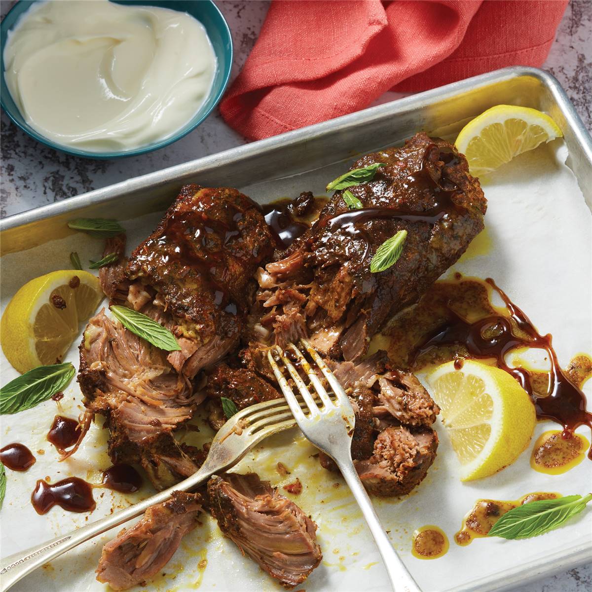 Woolworths Middle Eastern Lamb Shoulder With Pomegranate Molasses 500g