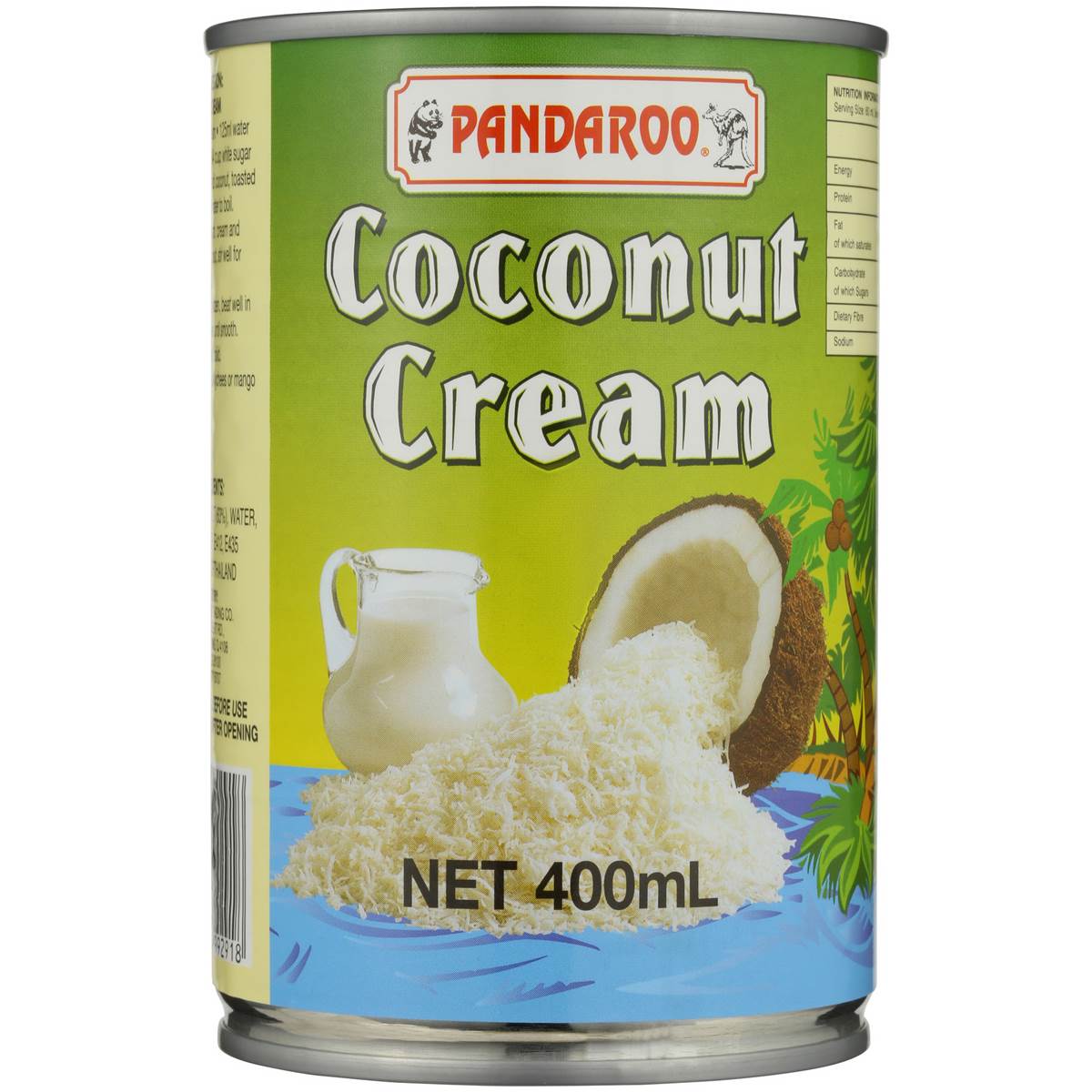 Pandaroo Coconut Cream 400ml Woolworths