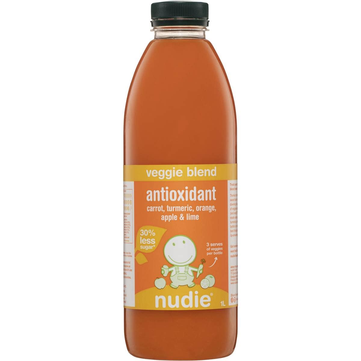 Nudie Antioxidant Carrot Turmeric Orange Apple & Lime 1L