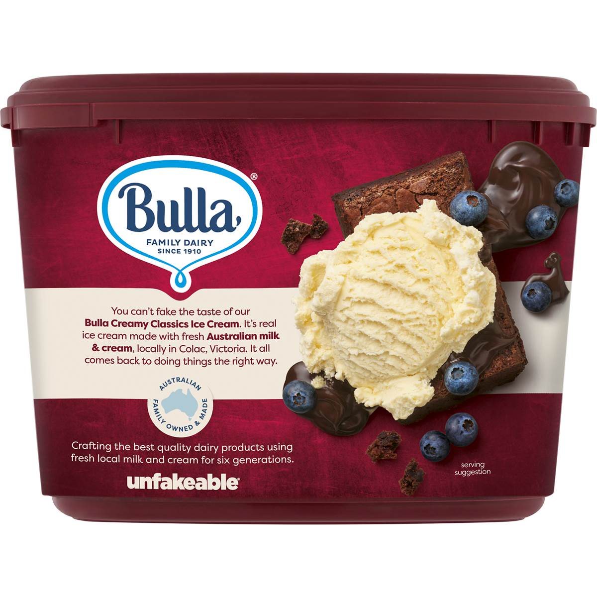 bulla ice cream tub