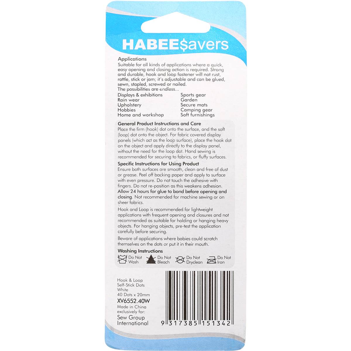 Habee Savers Hook & Loop Dots 40 Pack Woolworths