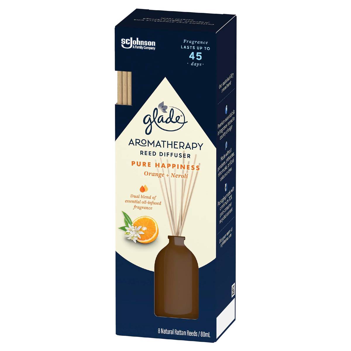 Glade Aromatherapy Reed Diffuser Orange & Neroli 80ml Woolworths