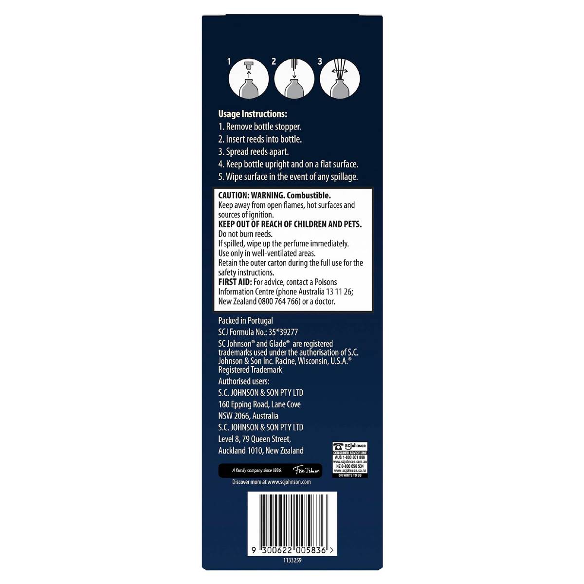 Glade Aromatherapy Reed Diffuser Orange & Neroli 80ml Woolworths