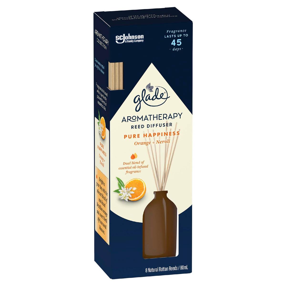 Glade Aromatherapy Reed Diffuser Orange & Neroli 80ml Woolworths