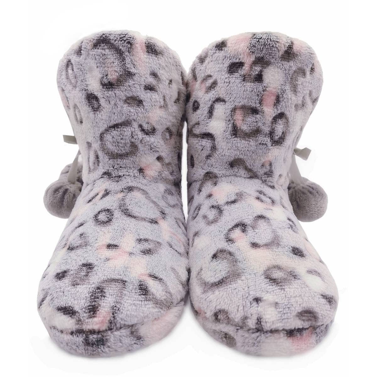 For Her Coral Terry Boot Leopard Size 7/8 Each Woolworths