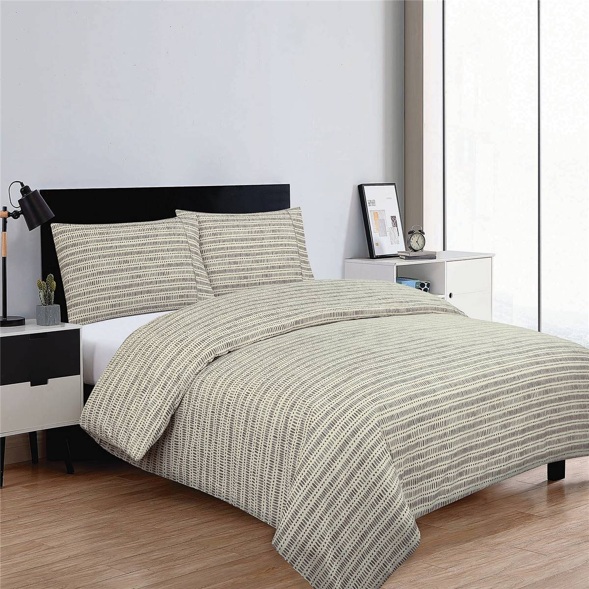 Inspire Cotton Flannelette Quilt Cover Set King Size Each Woolworths