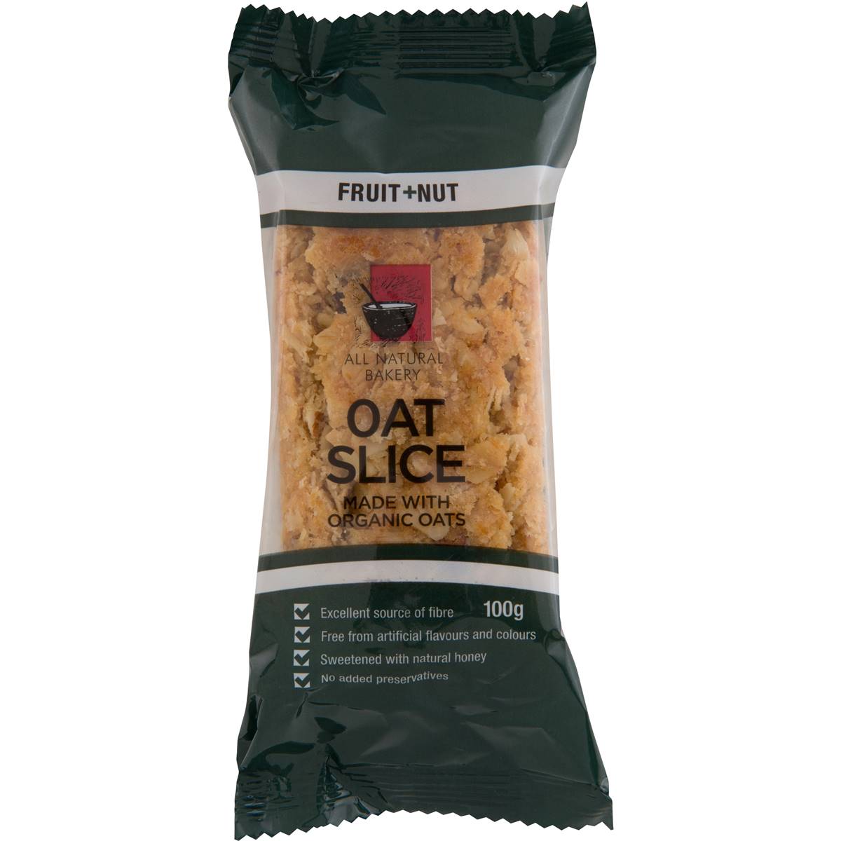 All Natural Bakery Bars Slice Oat Fruit & Nut