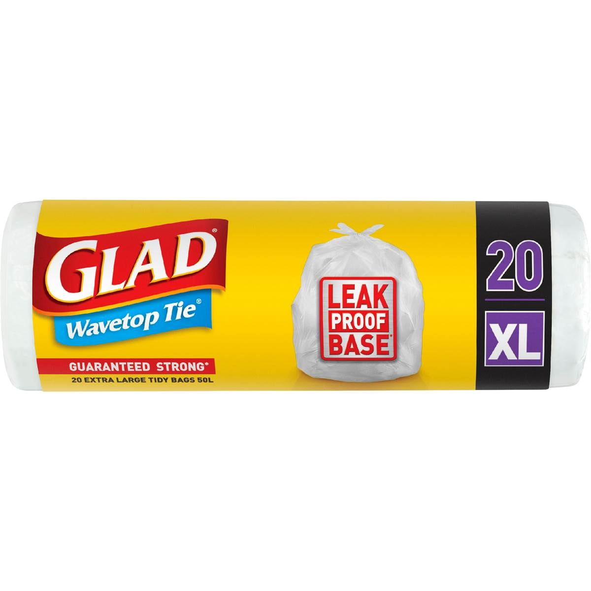 Glad Kitchen Tidy Bag Wavetop Xlarge 20 Pack Woolworths