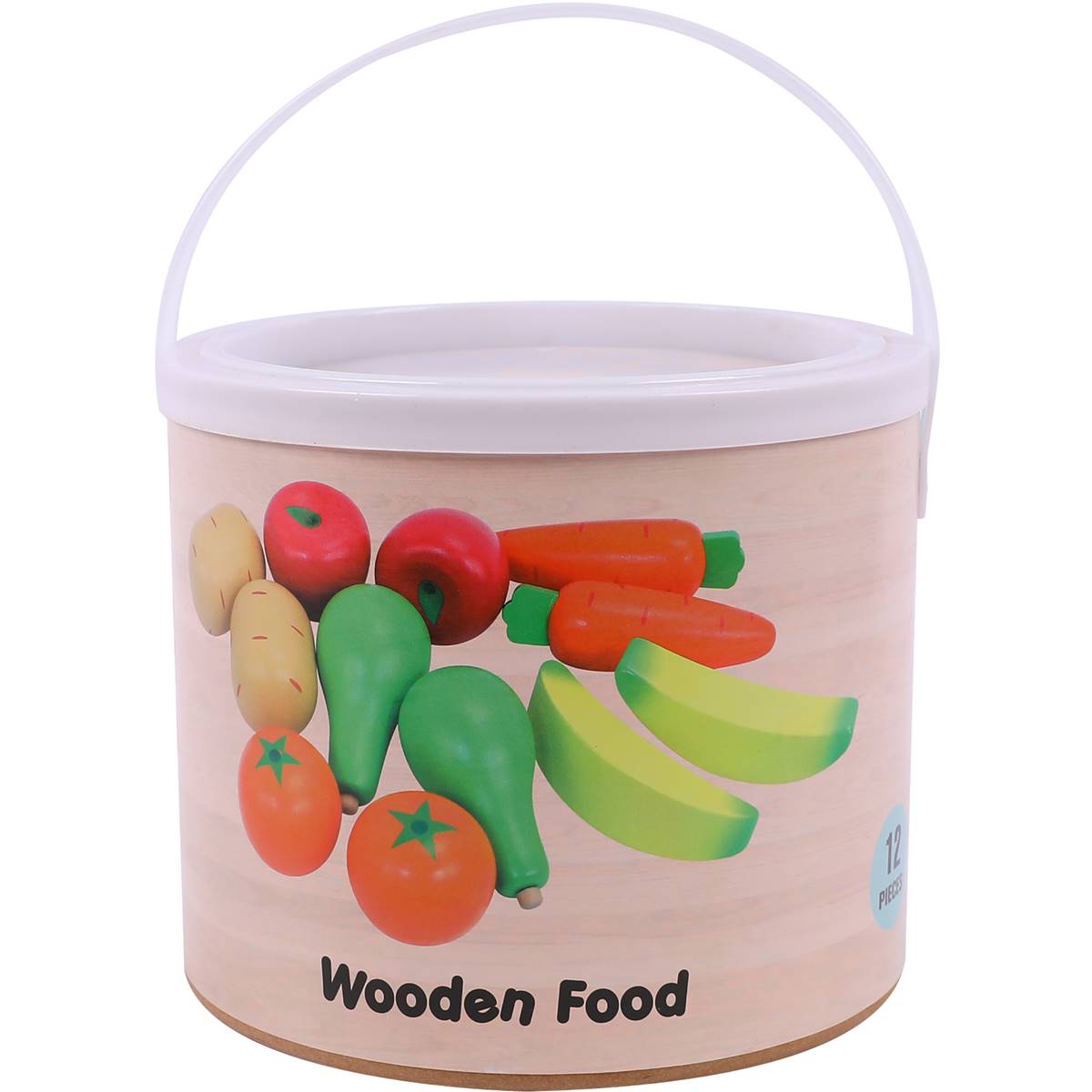 Guanyi Toys Wooden Food Bucket 