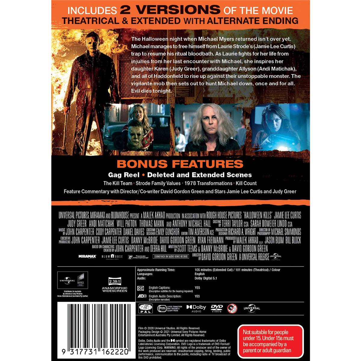 Halloween Kills Dvd Each Woolworths