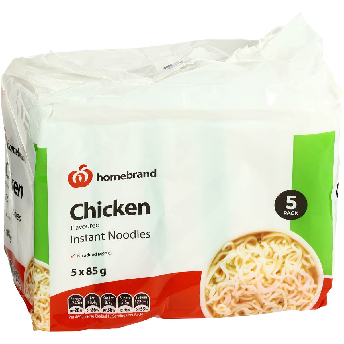 Homebrand Chicken Instant Noodles 5pk 85g Woolworths Homebrand Chicken Instant Noodles 5pk 85g Woolworths