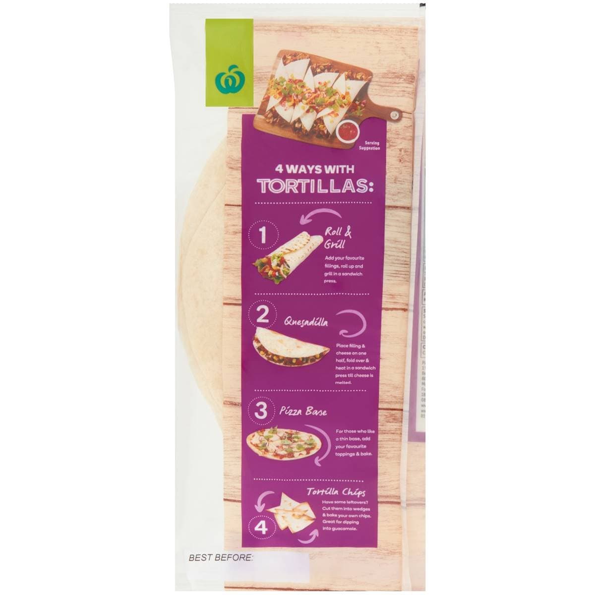 Woolworths Burrito Tortillas 15 Pack Woolworths