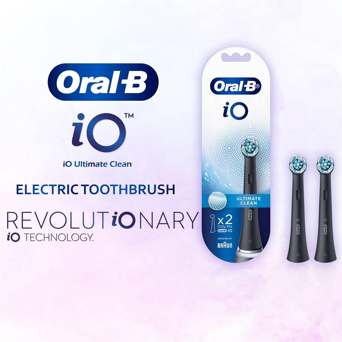 Oral-b Io Ultimate Clean Electric Toothbrush Refill 2 Pack | Woolworths