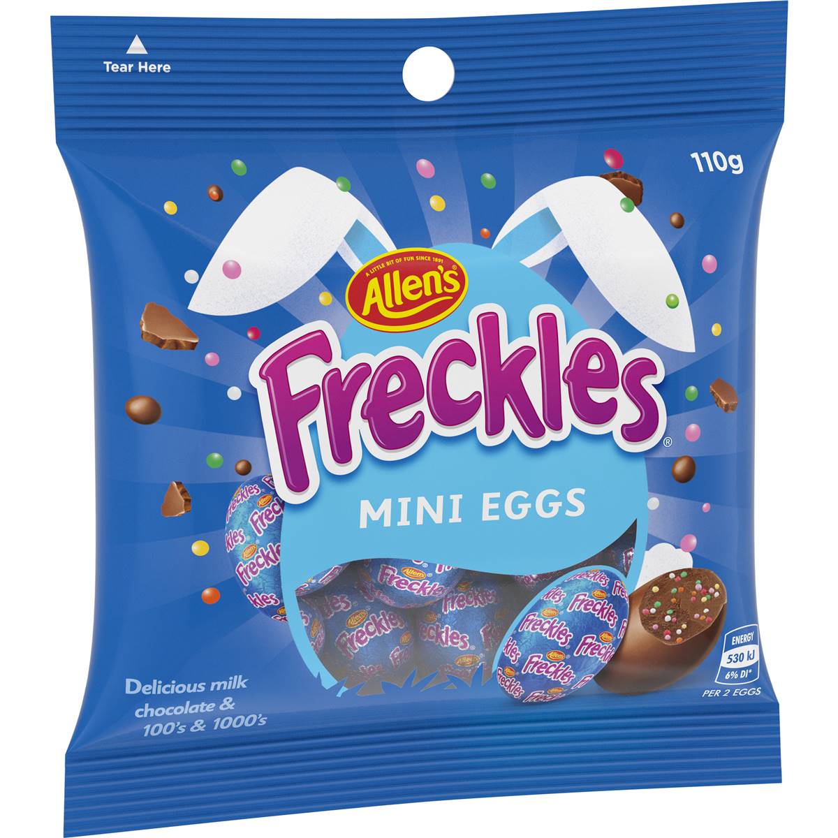 Allen's Freckles Mini Chocolate Easter Egg Bag