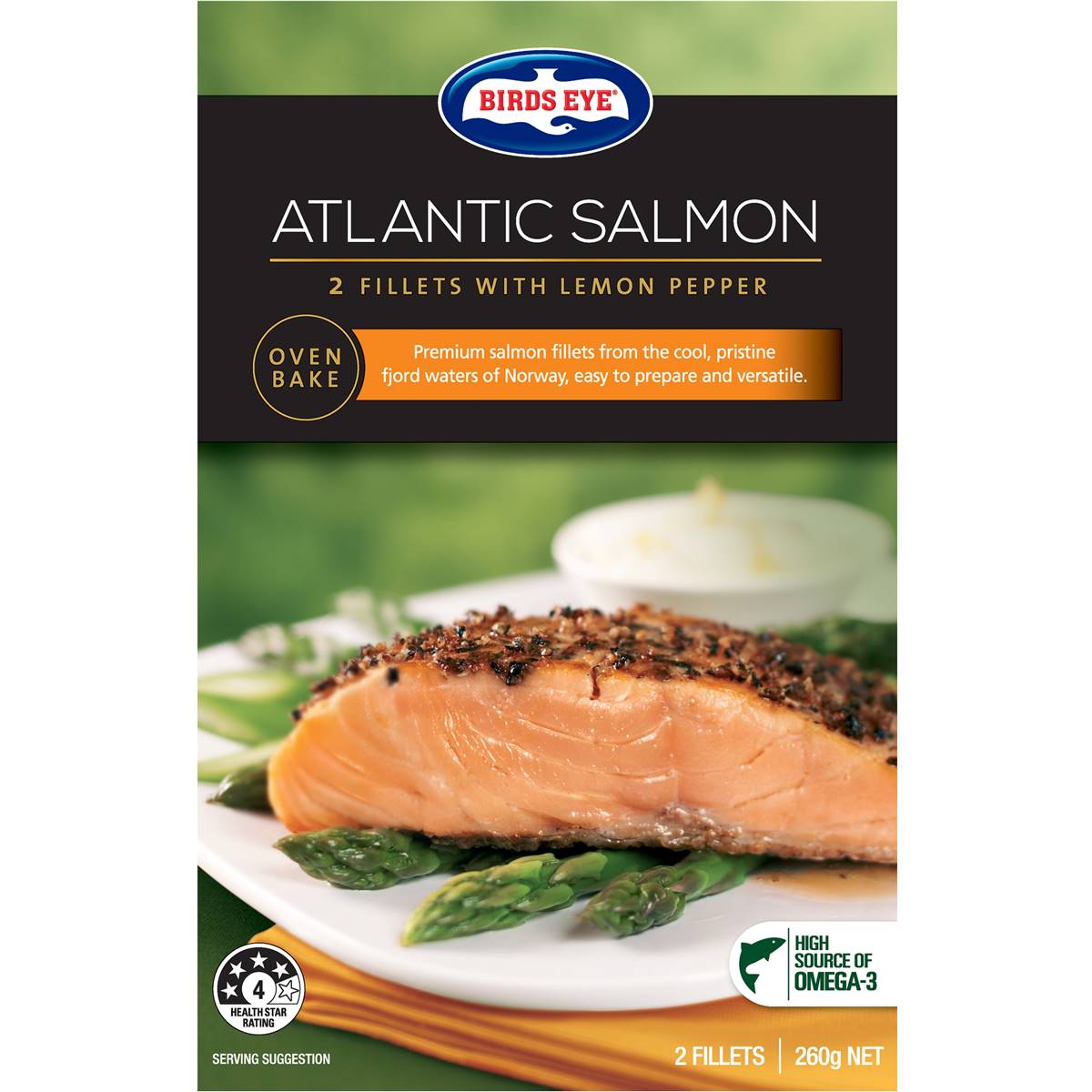 Birds Eye Salmon Provencale Lemon Pepper 260g Woolworths