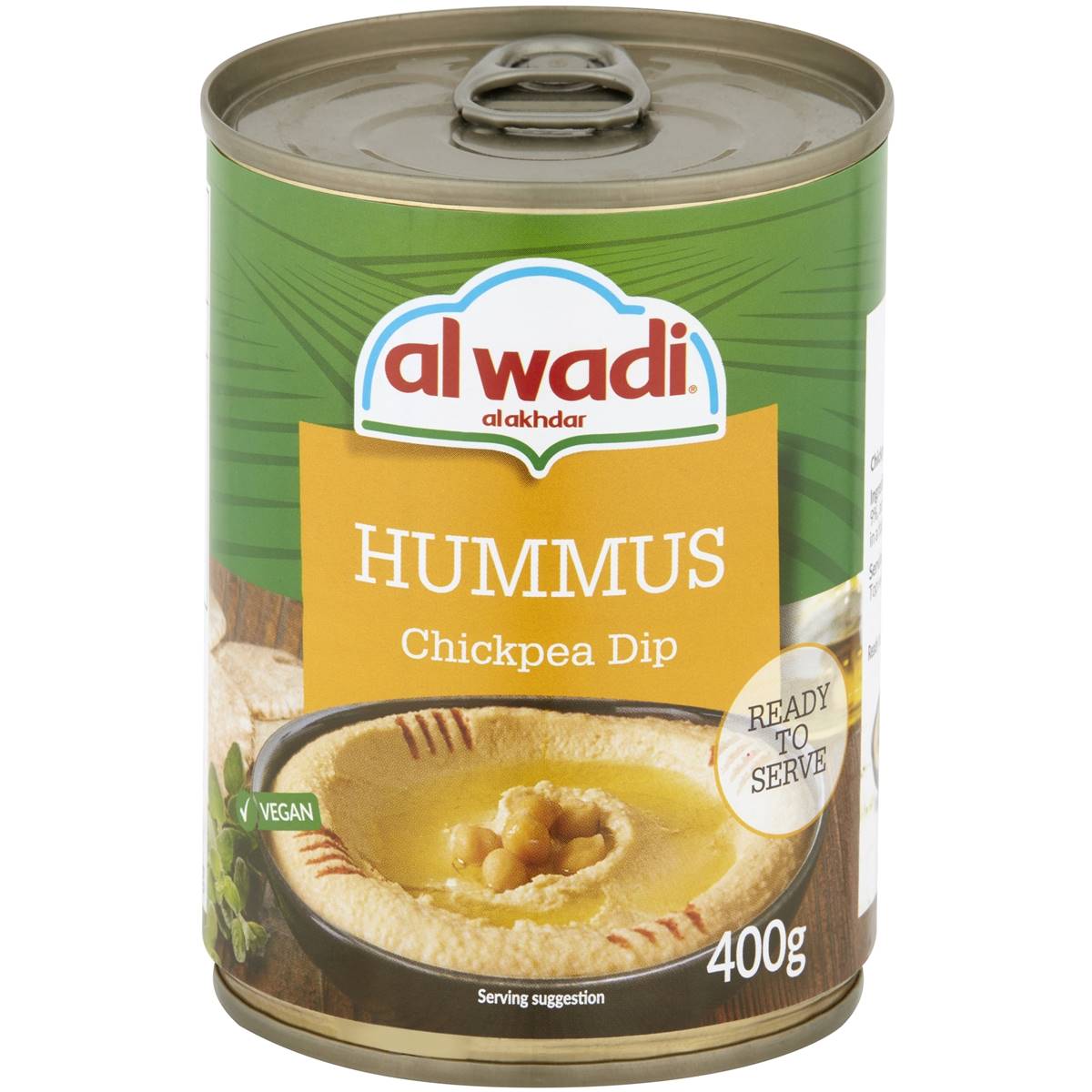 Al Wadi Hummus Chickpea Dip 400g Woolworths