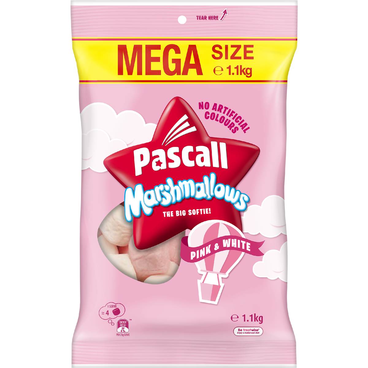 Pascall Marshmallows Pink & White 1.1kg Woolworths