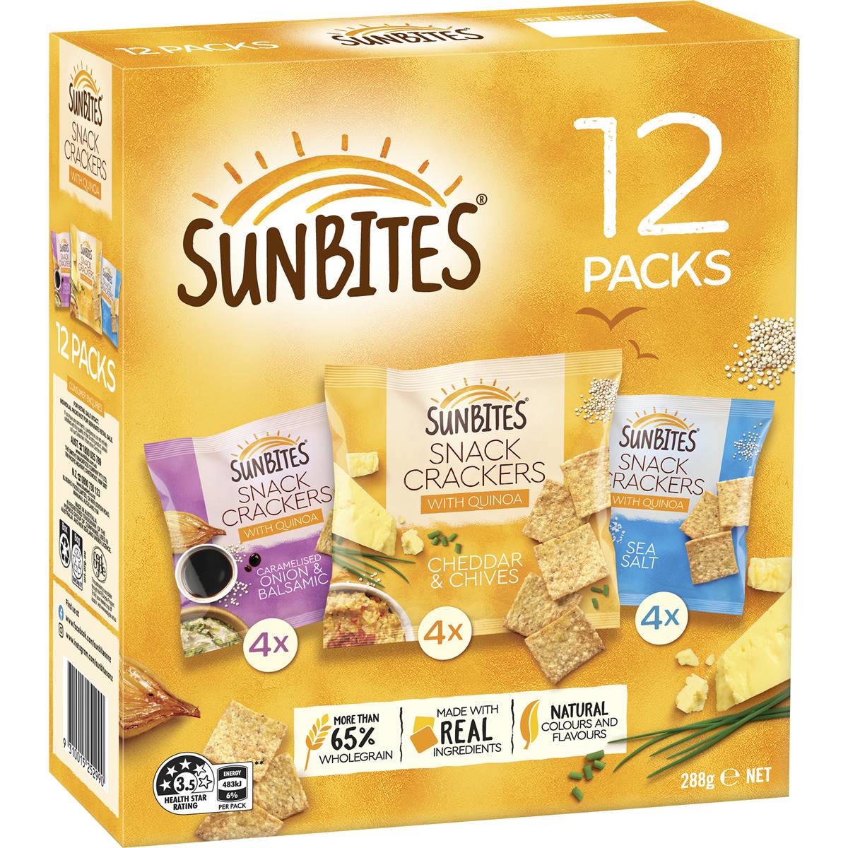 Sunbites Snack Cracker Mix Multipack 288g | Woolworths