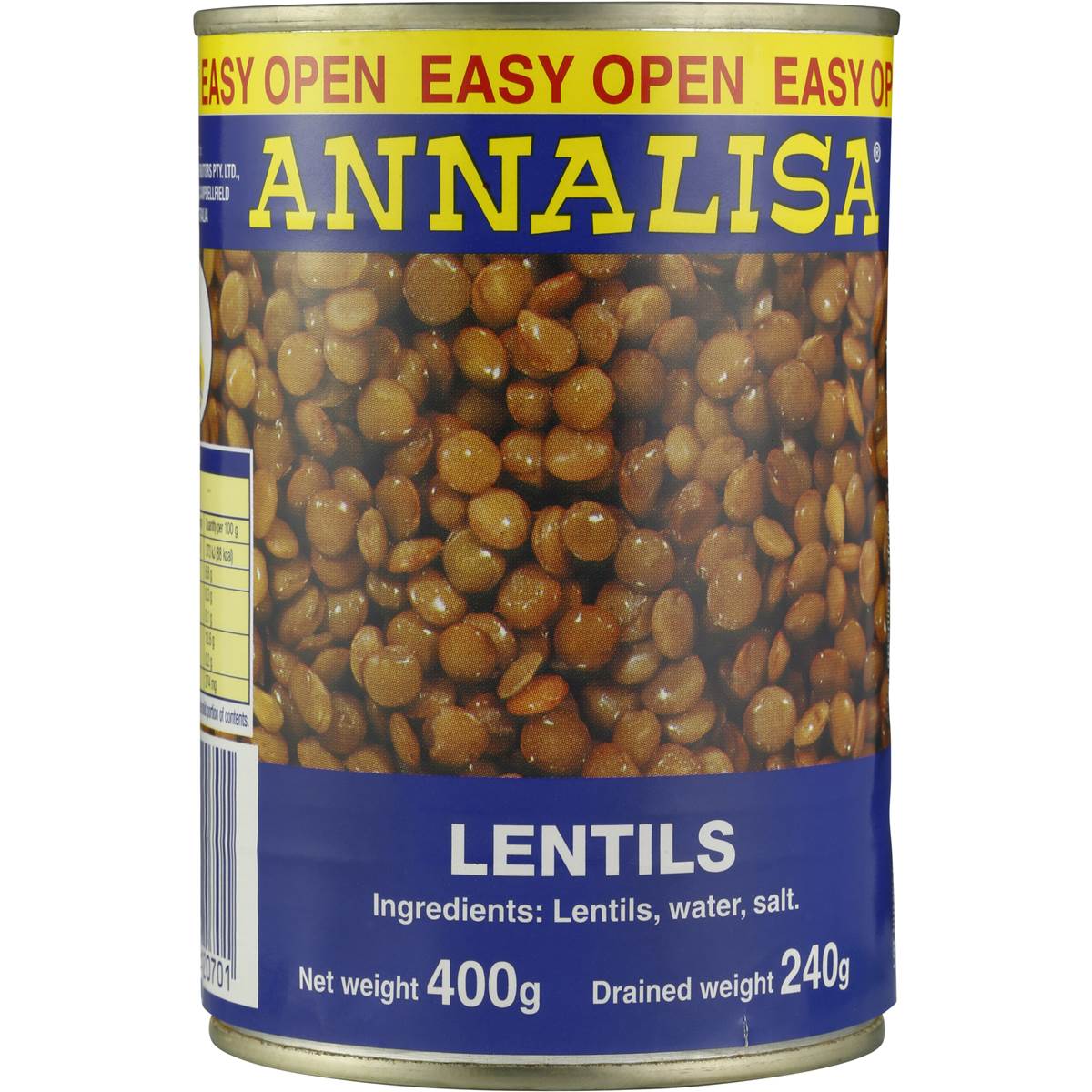 Annalisa Lentils 400g Woolworths