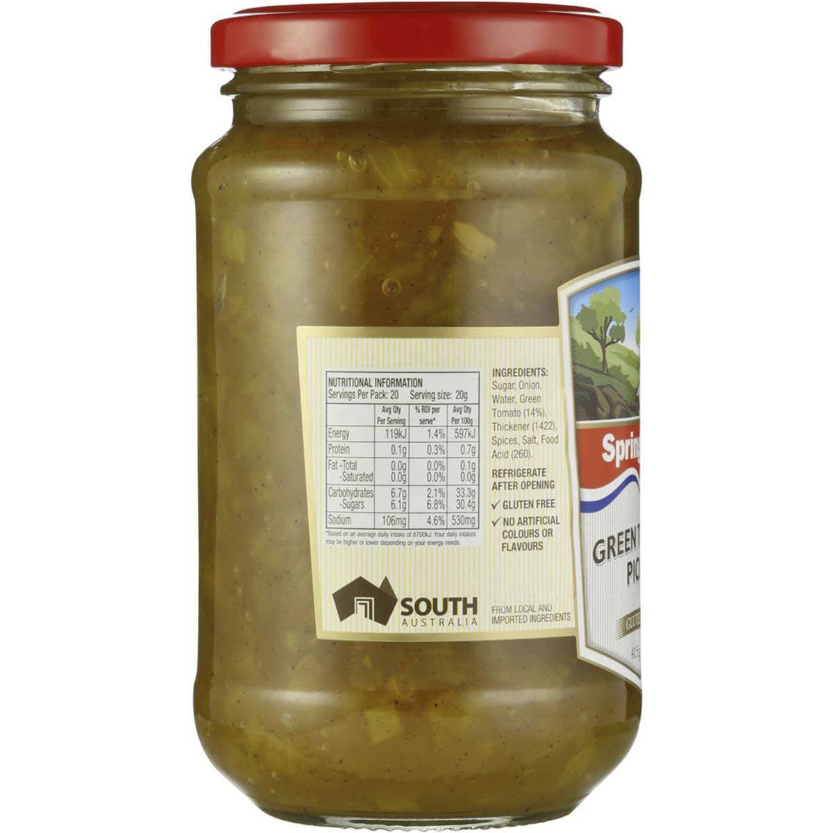 Spring Gully Pickles Green Tomato 415g Woolworths