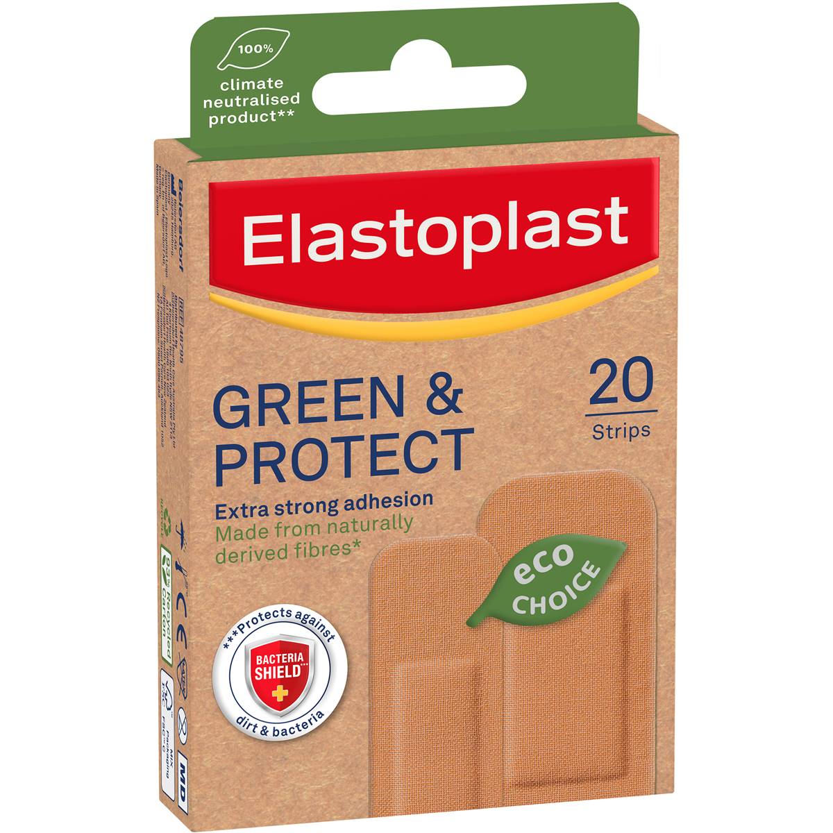 Elastoplast Green & Protect Sustainable Eco Friendly Plasters