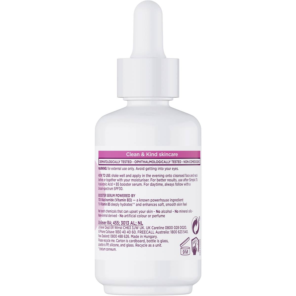 Simple 10 Vitamin B3 Niacinamide Booster Serum 30ml Woolworths