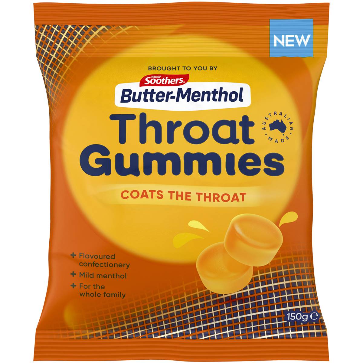 Soothers Butter Menthol Gummies 150g Woolworths
