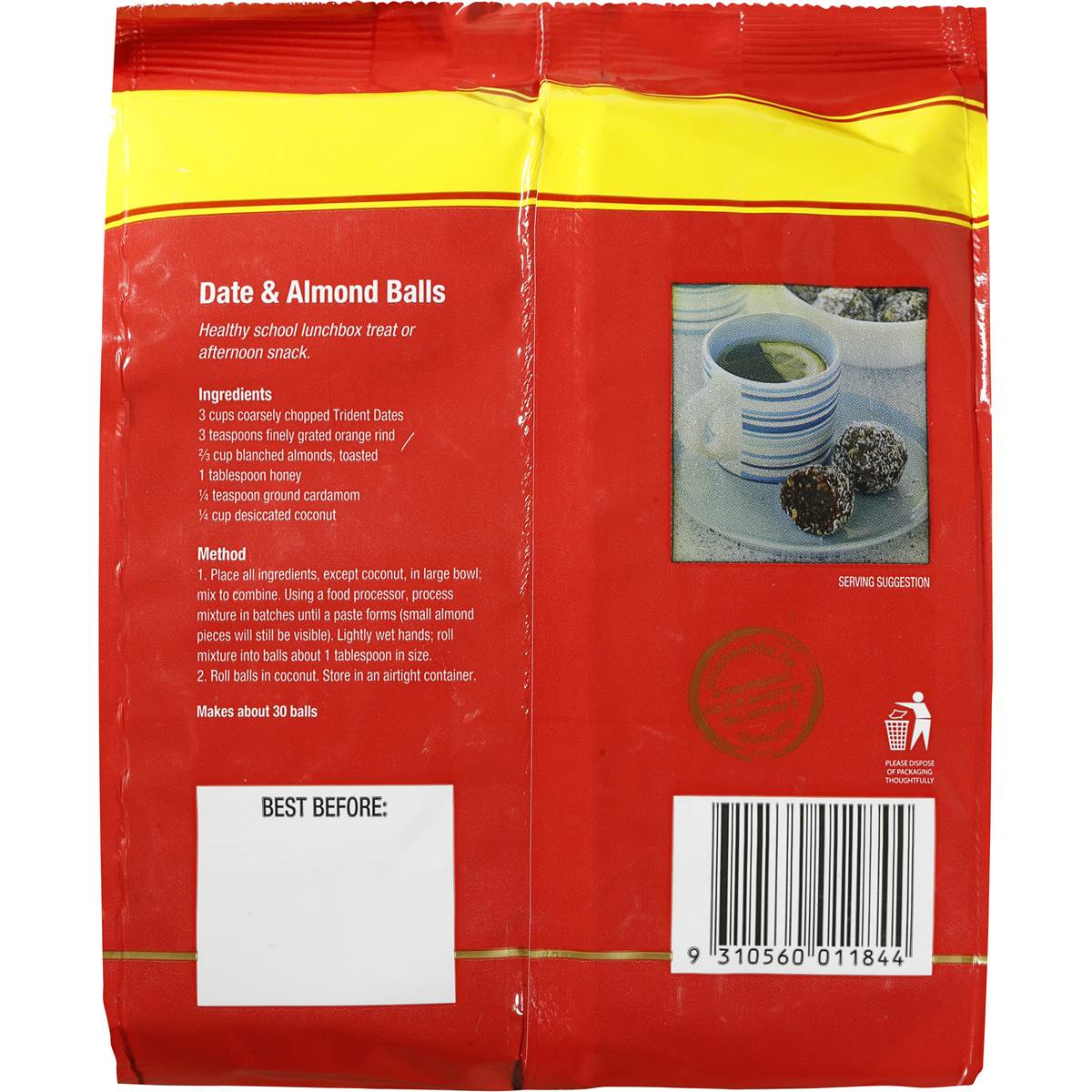 Trident Dates Pitted 600g Woolworths