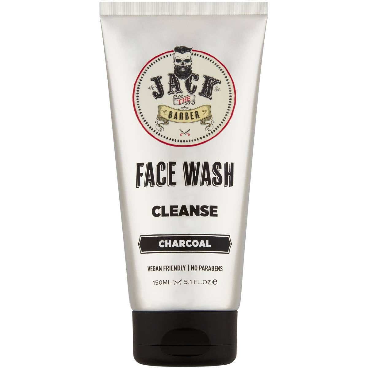 Jack The Barber Cleanse Charcoal Face Wash 150ml Woolworths