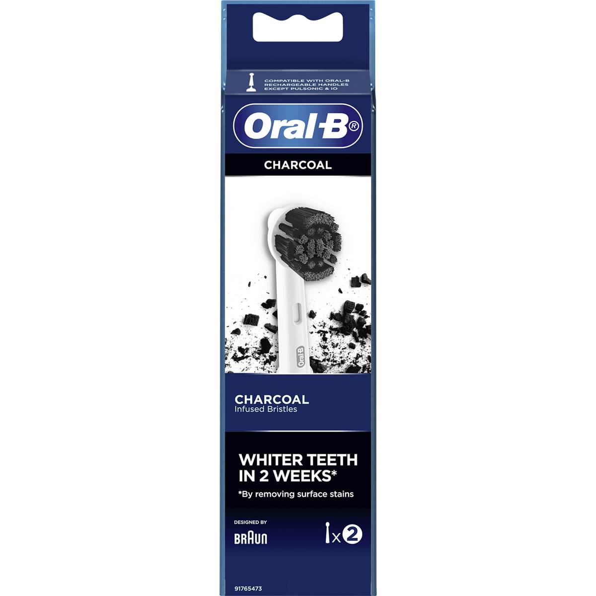 Oral B Charcoal Electric Toothbrush Replacement Heads Refill
