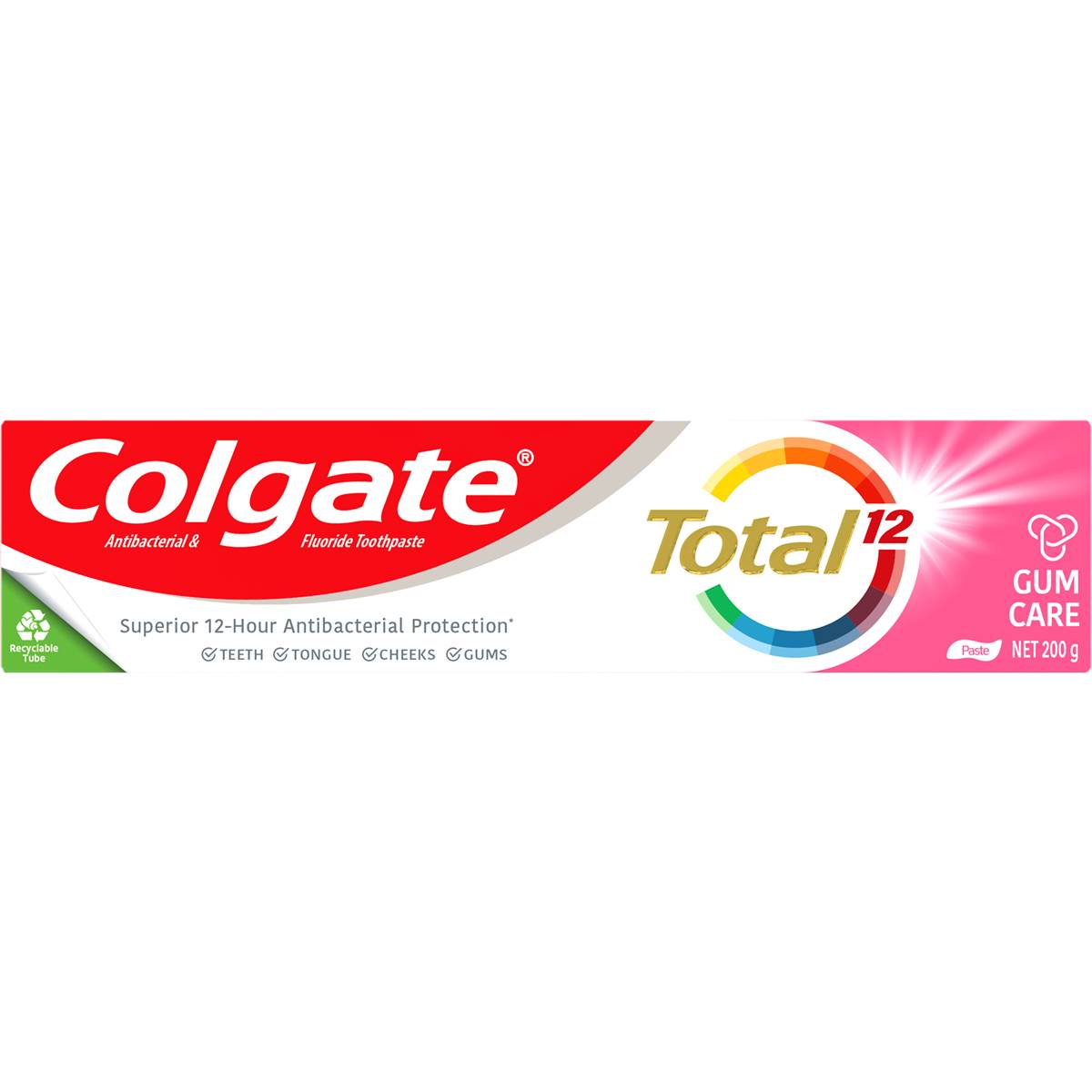 Colgate Total Toothpaste Gum Care Whole Mouth Health 200g | Woolworths