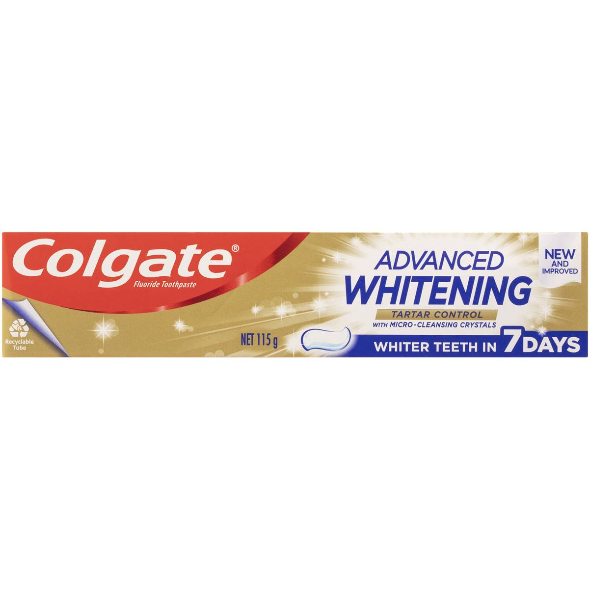 Colgate Advanced Whitening Tartar Control Toothpaste 115g | Woolworths