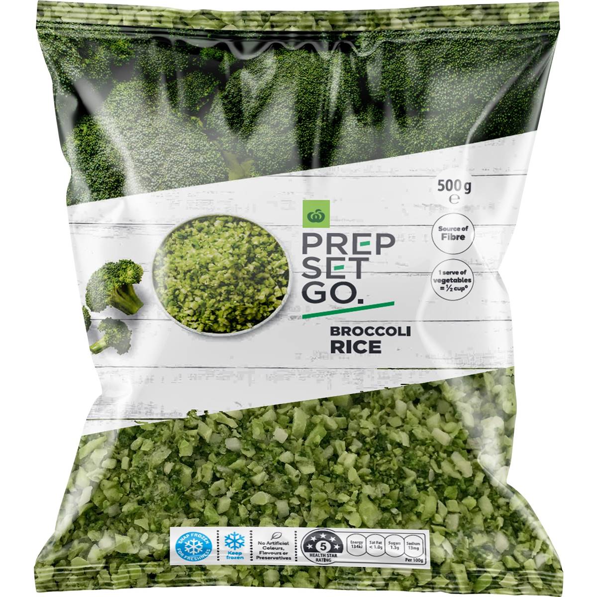 Woolworths Prep Set Go Broccoli Rice 500g Woolworths