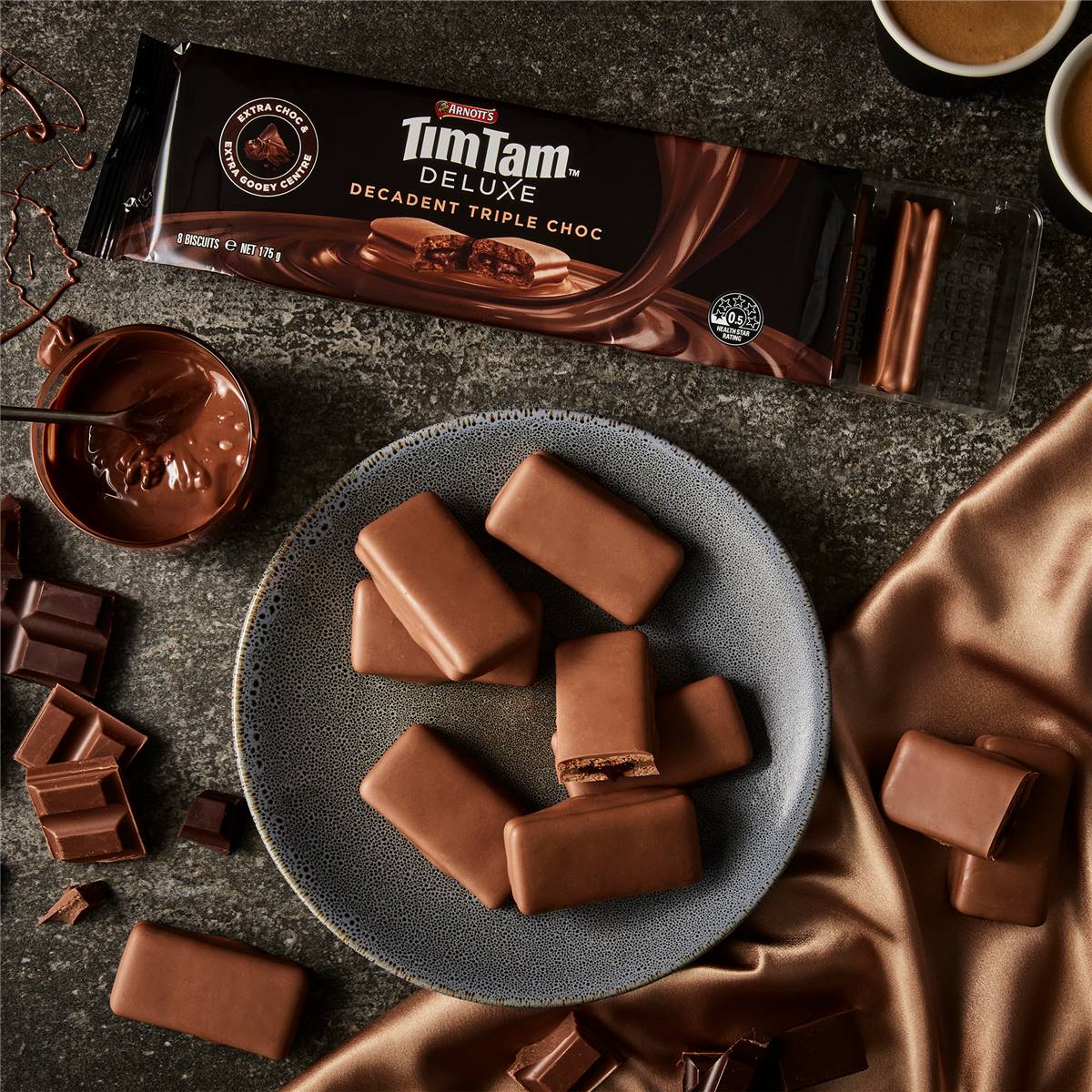 Arnott's Tim Tam Deluxe Decadent Triple Choc Biscuits 175g | Woolworths