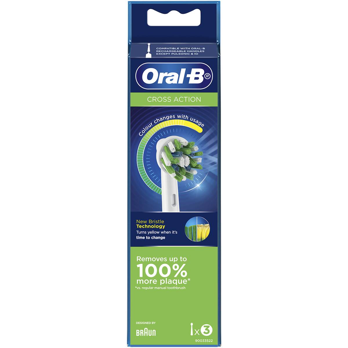 Oral B Cross Action Clean White Electric Toothbrush Refills