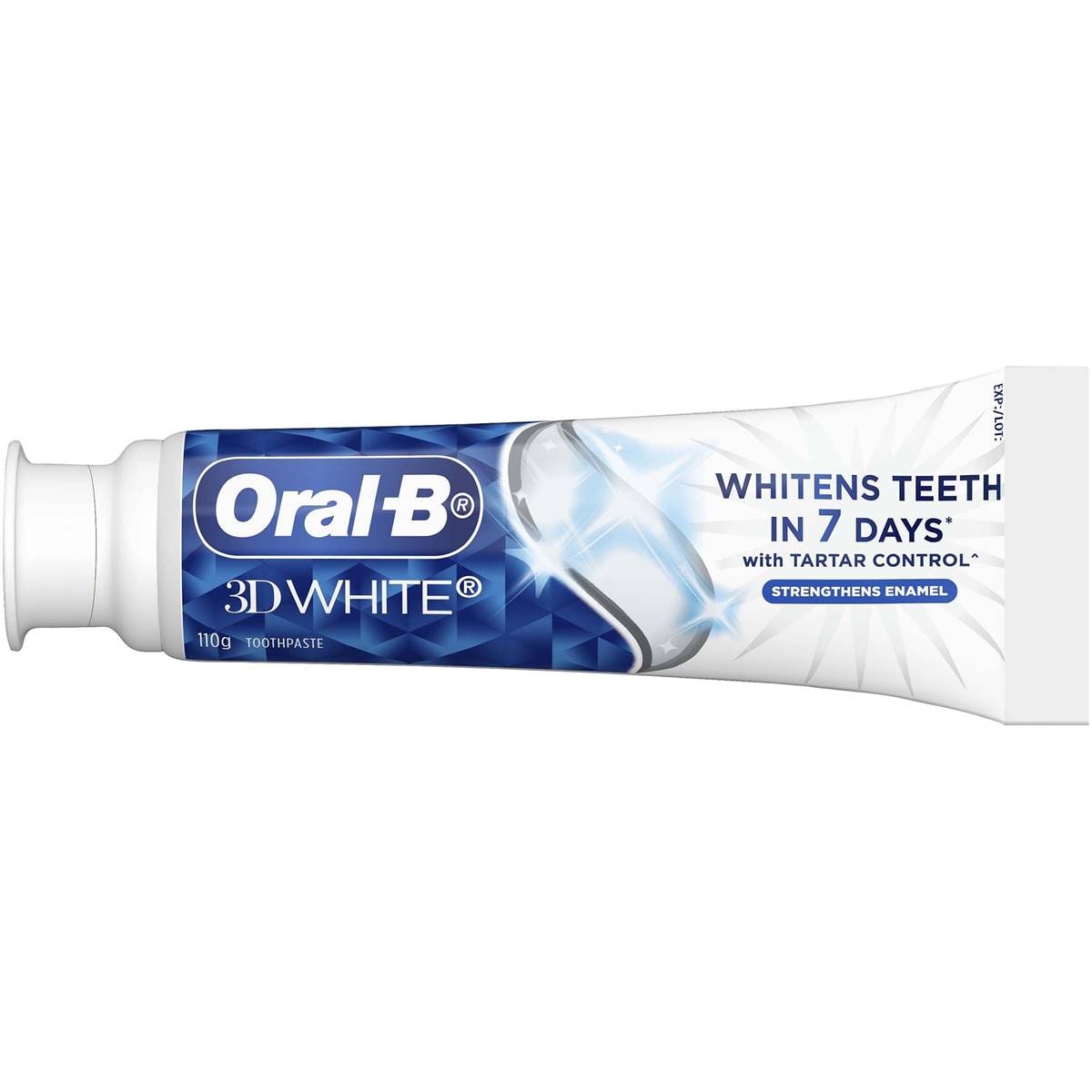Oral B 3d White Strengthens Enamel Whitening Toothpaste 110g Woolworths